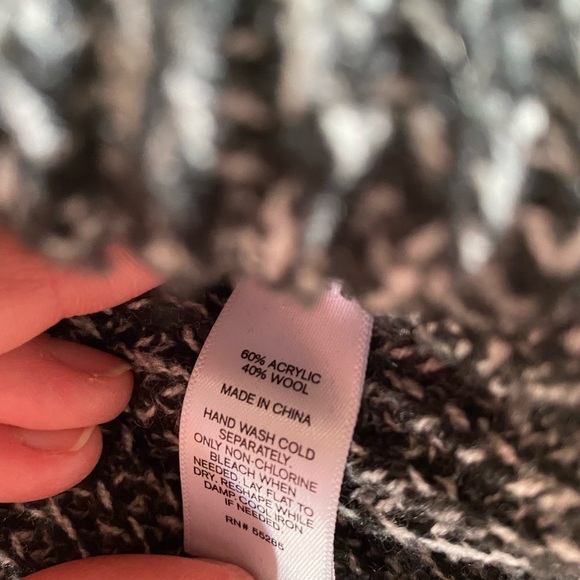 Gray Express Acrylic Wool Blend Sweater Women’s M - Picture 6 of 6